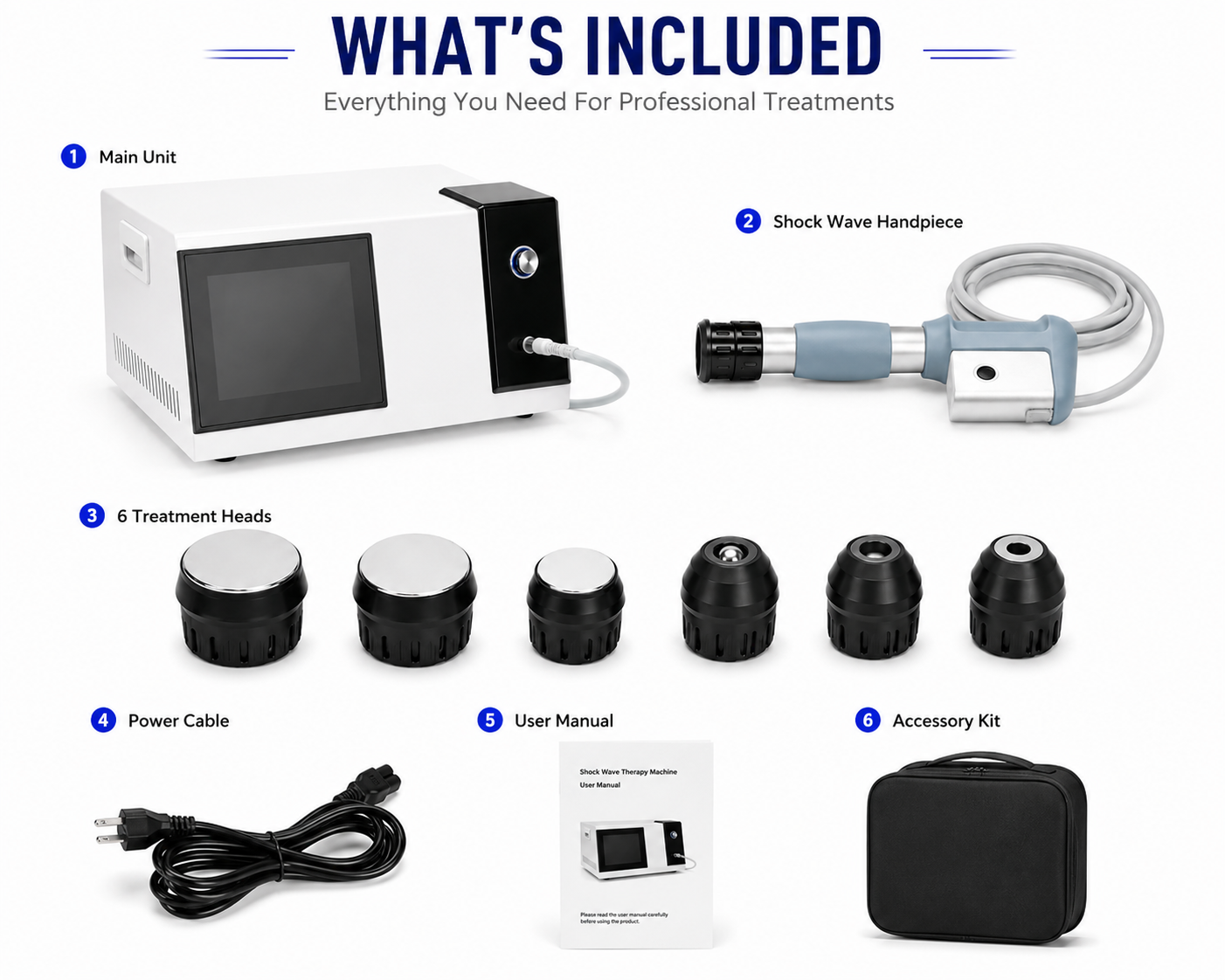 Professional Shockwave Therapy Machine | Portable ESWT Pain Relief Device for Physiotherapy & Recovery